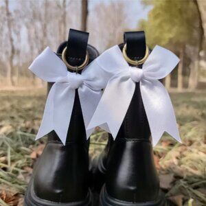 2pk Festive Clip-on Bows for Boots, Shoes, Bags, Anything!